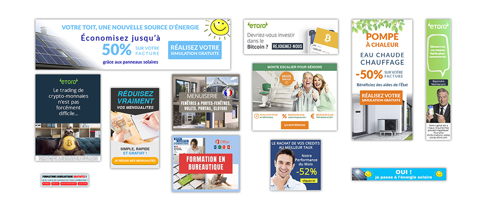 PACK 3 BANNIÈRE STATIQUES